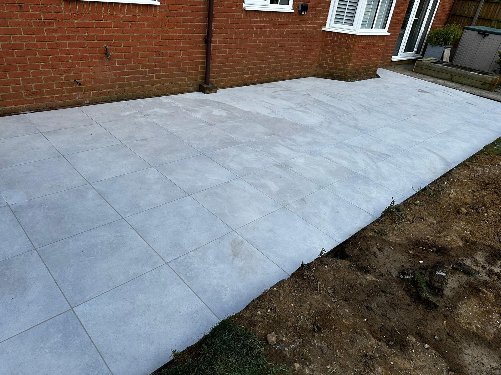 Patio installation by JB Outdoor Services in Somerset